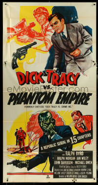 5y0661 DICK TRACY VS. CRIME INC. 3sh R1952 Ralph Byrd detective serial, The Phantom Empire!