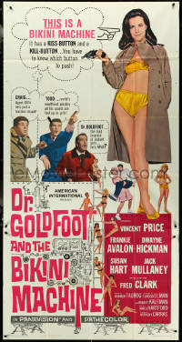 5y0665 DR. GOLDFOOT & THE BIKINI MACHINE 3sh 1965 Vincent Price, sexy ladies w/kiss & kill buttons!