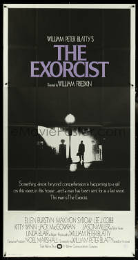 5y0666 EXORCIST int'l 3sh 1974 William Friedkin, Von Sydow, William Peter Blatty horror classic!