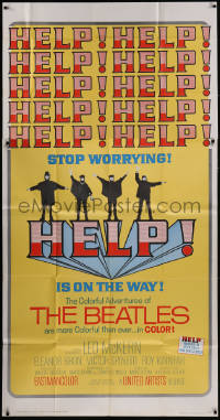 5y0682 HELP 3sh 1965 great images of The Beatles, John, Paul, George & Ringo, rock & roll classic!