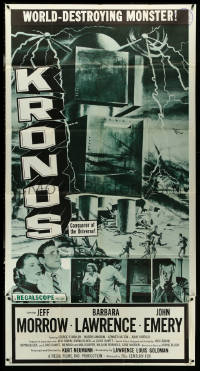 5y0694 KRONOS 3sh 1957 horrifying world-destroying monster, conqueror of the universe!