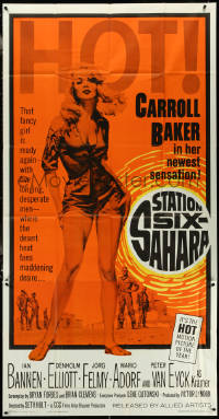 5y0720 STATION SIX-SAHARA 3sh 1964 super sexy Carroll Baker is alone with five men in the desert!