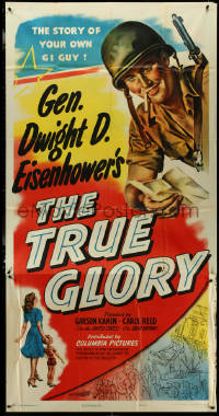 5y0730 TRUE GLORY 3sh 1945 World War II documentary by General Dwight D. Eisenhower, ultra rare!