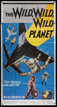 5y0732 WILD, WILD, WILD PLANET 3sh 1965 I Criminali Della Galassia, cool Italian sci-fi!