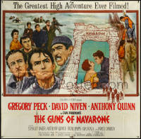 5y0560 GUNS OF NAVARONE 6sh 1961 Gregory Peck, David Niven & Anthony Quinn by Howard Terpning!