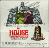 5y0561 HOUSE THAT DRIPPED BLOOD 6sh 1971 Christopher Lee, Vampires! Voodoo! Vixens, ultra rare!