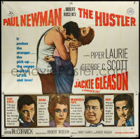 5y0562 HUSTLER 6sh 1961 best image on the movie, includes entire top cast art & biographies!