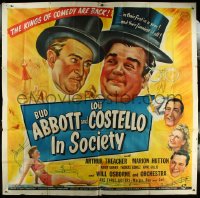 5y0564 IN SOCIETY 6sh 1944 Kings of Comedy Bud Abbott & Lou Costello's first in a year, ultra rare!