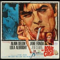 5y0568 JOY HOUSE int'l 6sh 1964 Rene Clement's Love Cage, sexy Jane Fonda & Alain Delon, ultra rare!