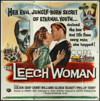 5y0572 LEECH WOMAN 6sh 1960 female vampire drained love & life from every man she trapped, rare!