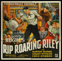 5y0583 RIP ROARING RILEY 6sh 1935 art of Lloyd Hughes in a thunderbolt drama of federal men, rare!