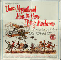 5y0588 THOSE MAGNIFICENT MEN IN THEIR FLYING MACHINES 6sh 1965 Ronald Searle art of early airplane!