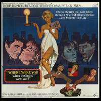 5y0591 WHERE WERE YOU WHEN THE LIGHTS WENT OUT 6sh 1968 Doris Day, Robert Morse, Terry-Thomas, rare!