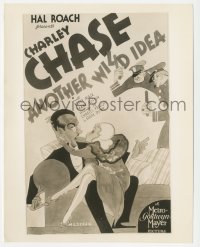 5y1593 ANOTHER WILD IDEA 8x10.25 still 1934 great Hirschfeld art of Charley Chase used on the 1sh!