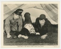 5y1595 AT THE CIRCUS 8x10.25 still 1939 Groucho, Chico & Harpo Marx on ground in fallen tent!