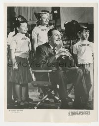 5y1625 DISNEYLAND TV 7x9 still 1957 Walt Disney backstage with a group of his Mouseketeers!