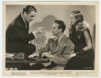 5y1641 GLASS KEY 8x10.25 still 1942 Alan Ladd between sexy Veronica Lake & Brian Donlevy!