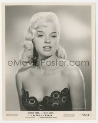 5y1658 I MARRIED A WOMAN 8x10 still 1956 best portrait of super sexy Diana Dors in low-cut dress!