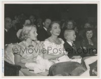 5y1664 JOAN CRAWFORD 8x10.25 still 1950 at The Hasty Heart premiere with her son & daughter!