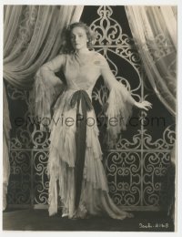 5y1689 MARLENE DIETRICH 7.25x9.5 key book still 1930s full-length fashion portrait in cool dress!