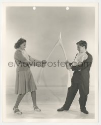 5y1703 BABES IN ARMS deluxe 8x10 still 1939 Mickey Rooney & Judy Garland w/ enormous wishbone!