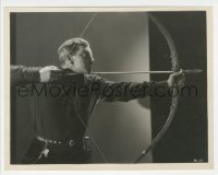 5y1706 MOST DANGEROUS GAME 8.25x10.25 still 1932 mad Russian hunter Leslie Banks aiming bow & arrow!