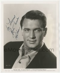 5y0098 ROCK HUDSON signed 8.25x10 still 1959 head & shoulders portrait when he made Pillow Talk!