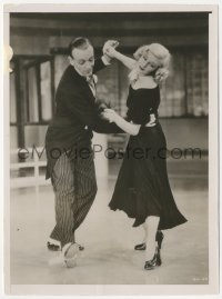 5y1751 SWING TIME 6x8.25 news photo 1936 wonderful c/u of Ginger Rogers & Fred Astaire dancing!