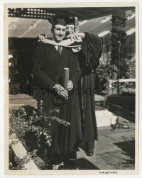 5y1766 WALT DISNEY 7x9 news photo 1938 getting honorary degree at University of Southern California!