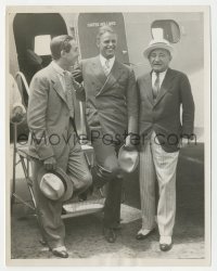 5y1765 WALT DISNEY 7x9 news photo 1933 arriving in Chicago w/Elliott Roosevelt & Joseph M. Schenck!