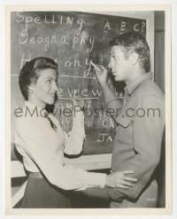 5y1768 WANTED DEAD OR ALIVE TV 8x10.25 still 1950s young Steve McQueen charms teacher Stracy Graham!