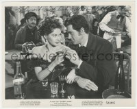 5y0106 YVONNE DE CARLO signed 8x10.25 still 1952 close up with Rock Hudson in saloon in Scarlet Angel