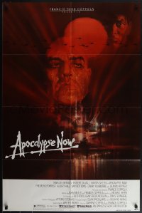 5y1023 APOCALYPSE NOW 1sh 1979 Francis Ford Coppola, classic Bob Peak art of Brando and Sheen!