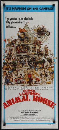 5y0474 ANIMAL HOUSE Aust daybill 1979 John Belushi, Landis, Rick Meyerowitz, Robert Burton printing!