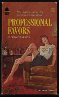 5y1546 PROFESSIONAL FAVORS paperback book 1967 Rader art, she helped swing the important details!