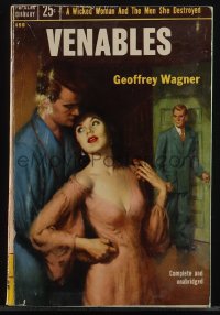 5y1556 VENABLES paperback book 1953 a wicked woman and the men she destroyed, forbidden love!