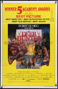 5y1108 DEER HUNTER awards 1sh 1978 directed by Michael Cimino, Robert De Niro, Jezierski artwork!