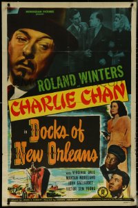 5y1117 DOCKS OF NEW ORLEANS 1sh 1948 Roland Winters as Charlie Chan, Mantan Moreland, Sen Yung