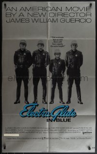 5y1127 ELECTRA GLIDE IN BLUE foil 1sh 1973 short cop Robert Blake and Alan Ladd are same height!