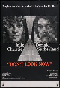 5y0524 DON'T LOOK NOW English 1sh 1974 Julie Christie, Donald Sutherland, Nicolas Roe!