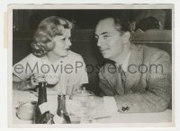 5y1580 WILLIAM POWELL/JEAN HARLOW English 6x8 news photo 1936 at Cafe Trocadero before they marry!