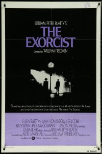 5y1136 EXORCIST int'l 1sh 1974 William Friedkin horror classic, William Peter Blatty!