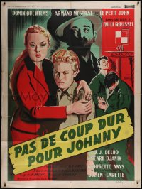 5y0227 PAS DE COUP DUR POUR JOHNNY French 1p R1950s Dominique Wilms, different & ultra rare!