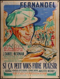 5y0239 SI CA PEUT VOUS FAIRE PLAISIR French 1p 1948 great art of Fernandel by Constantin Belinsky!