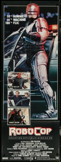 5y0171 ROBOCOP French door panel 1988 Paul Verhoeven, full-length cyborg policeman Peter Weller!