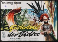 5y0497 GEISTERLAND DER SUDSEE German 33x47 1960 Ghost Land of the South Seas, Garn art, ultra rare!