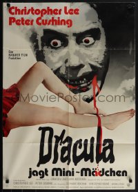 5y0502 DRACULA A.D. 1972 German 1972 Hammer, completely different art of vampire Christopher Lee!