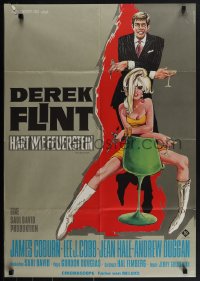 5y0503 IN LIKE FLINT German 1967 secret agent James Coburn & Jean Hale by Klaus Rutters!