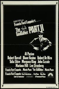 5y1172 GODFATHER PART II int'l 1sh 1974 Francis Ford Coppola classic crime sequel, Best Picture!