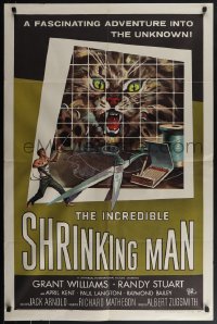 5y1203 INCREDIBLE SHRINKING MAN 1sh 1957 Jack Arnold classic, wonderful Reynold Brown sci-fi art!